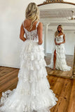 layered-lace-wedding-dresses-with-slit-skirt-1