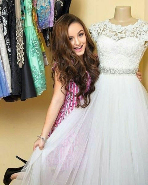 Lace Tulle Skirt Outdoor Wedding Gown Princess Bridal Dresses