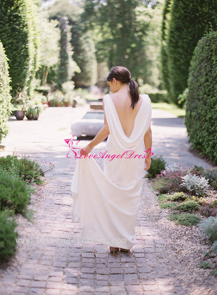 draped-neckline-slim-simple-wedding-dress
