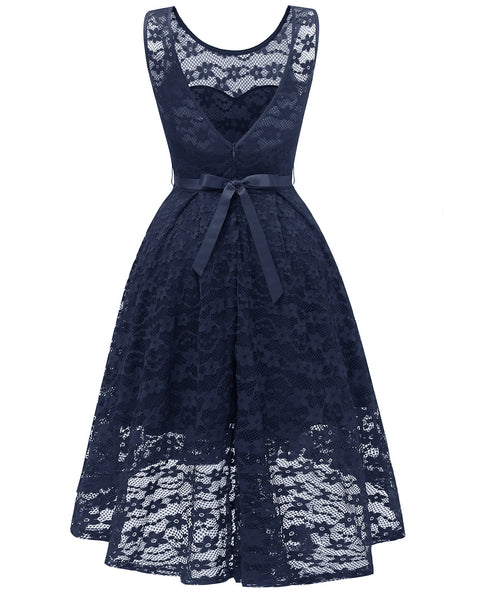 V-Neckline Lace Short Bridesmaid Dresses With Belt Sash