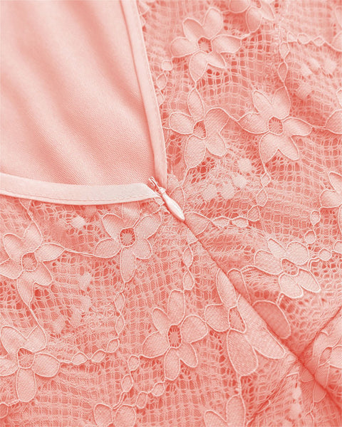 V-Neckline Lace Short Bridesmaid Dresses With Belt Sash