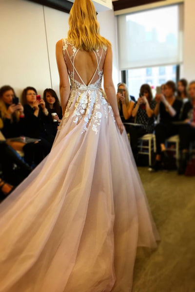 a-line-floral-lace-v-neckline-prom-dresses-with-chapel-train-1