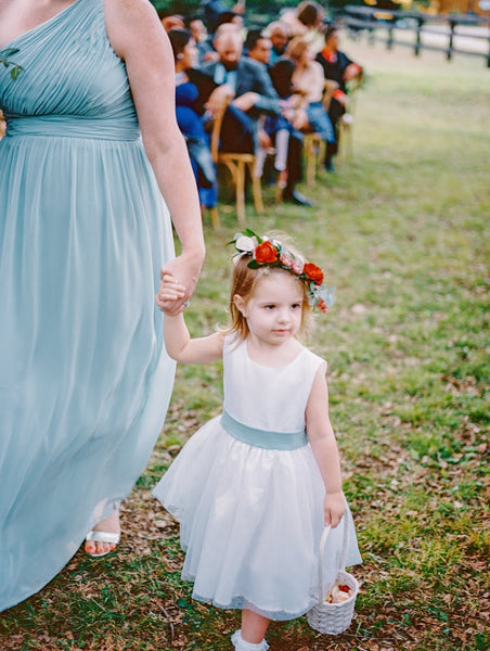 a-line-satin-tulle-belted-simple-flower-girl-dress-country-1