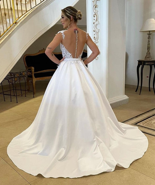 beaded-appliques-satin-bridal-gown-with-illusion-neckline-1