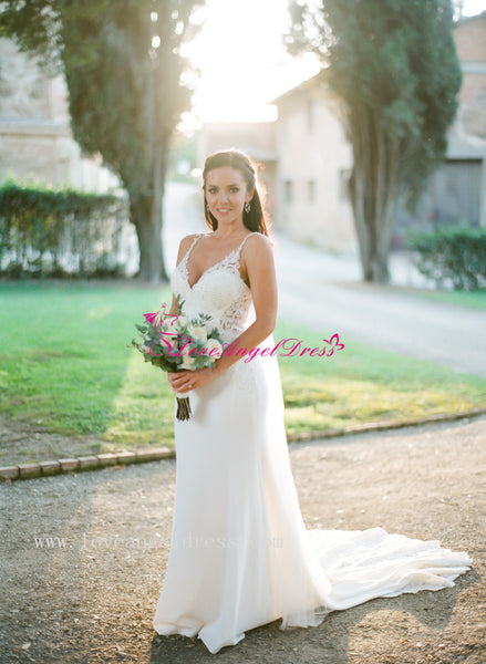 beaded-appliques-v-neck-sheath-destination-wedding-gown-with-spaghetti-straps