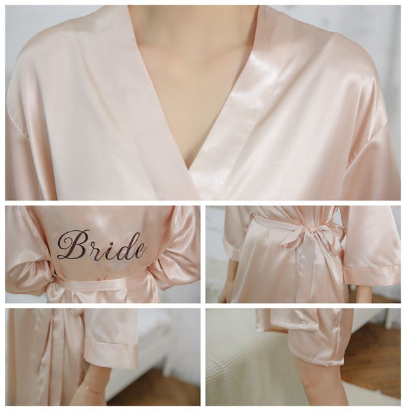 Bridesmaid Wedding Party Robes Girlfriends Bathrobes Sexy Pajamas