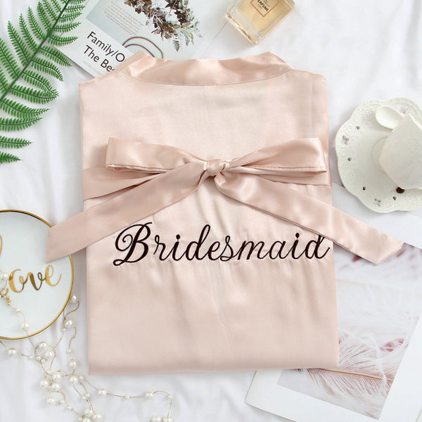 Bridesmaid Wedding Party Robes Girlfriends Bathrobes Sexy Pajamas