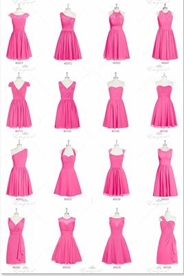 chiffon-mismatched-bridesmaid-dress-short-wedding-party-gowns-1