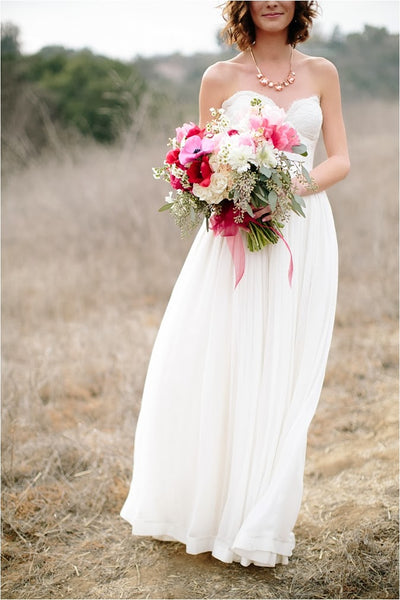 chiffon-rustic-wedding-dresses-with-lace-sweetheart-bodice-2