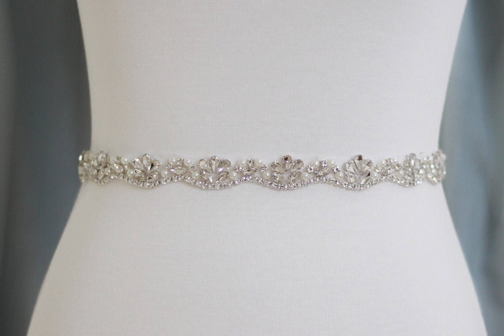 Custom Made Rhinestones Wedding Belt Bridal Dress Decoration