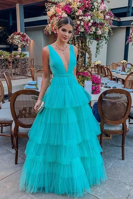 Rhinestones Chiffon Pink Prom Dresses with Split Side