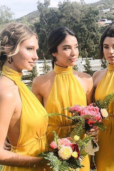 dusty-blue-chiffon-bridesmaid-dresses-with-halter-neckline-1