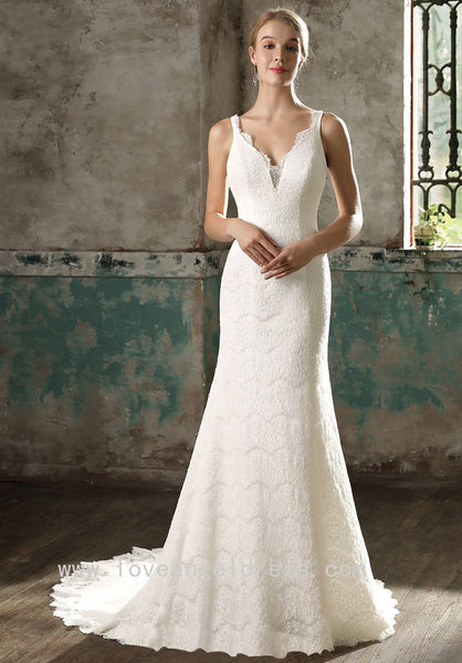 good-looking-v-neck-column-wedding-dress-lace-vestido-de-noiva-de-renda