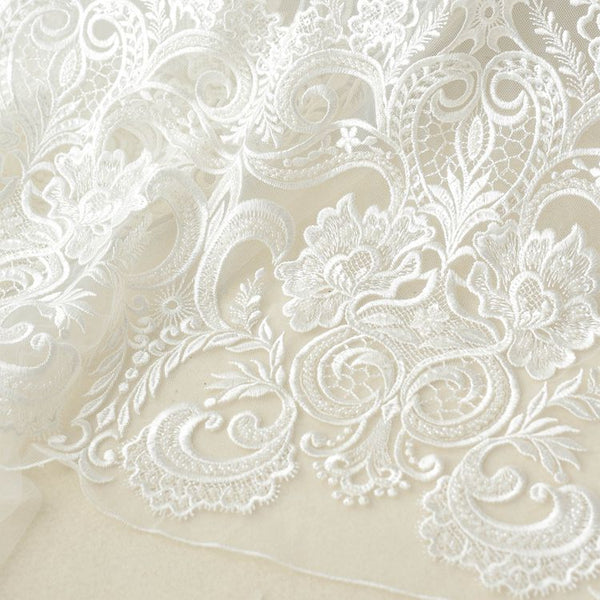 High-end Embroidery Lace Wedding Accessories Diy Clothing Dress Fabric