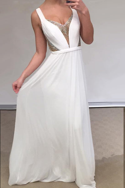 illusion-plunging-v-neck-beaded-white-chiffon-prom-dress-long