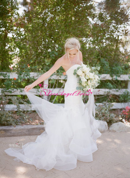 lace-sweetheart-mermaid-bride-dresses-with-ruffled-skirt