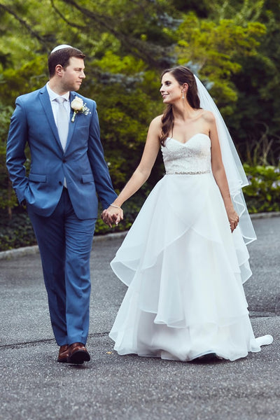 lace-sweetheart-organza-wedding-dresses-with-beaded-waistband-1