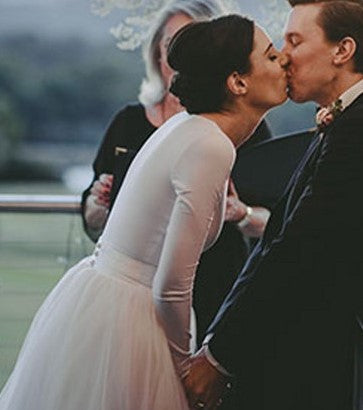 long-sleeves-spandex-t-shirt-wedding-dress-with-separate-tulle-skirt-2