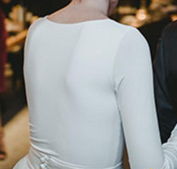 long-sleeves-spandex-t-shirt-wedding-dress-with-separate-tulle-skirt-3