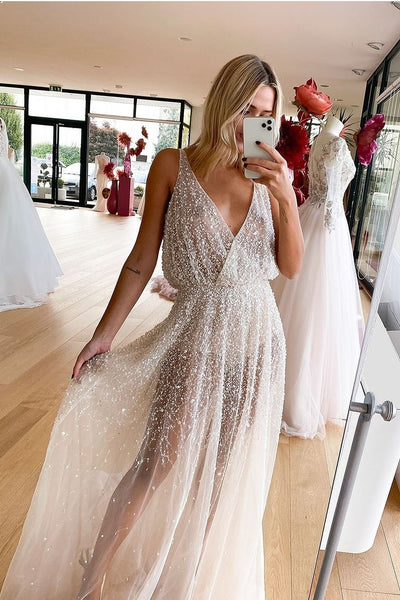 luxurious-beading-beach-wedding-dresses-for-summer