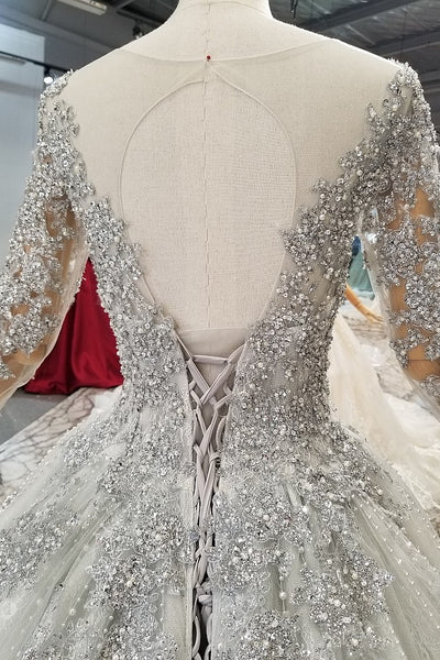 magnificent-stones-wedding-dresses-long-sleeves-illusion-neck-3