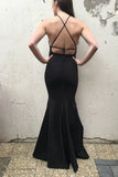 mermaid-style-simple-satin-black-formal-evening-dress-1