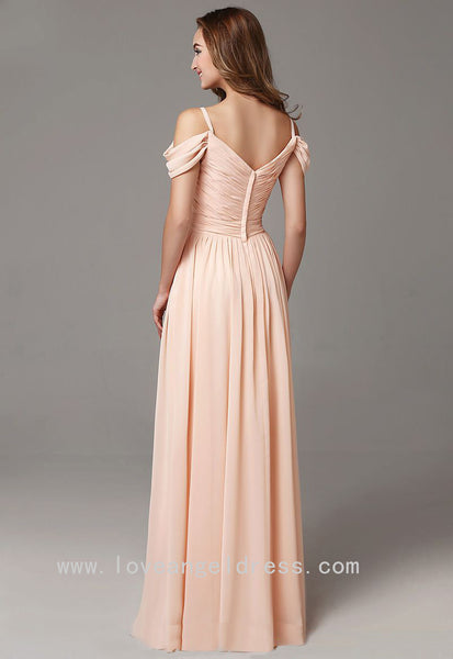 off-the-shoulder-chiffon-long-wedding-guests-dress-1