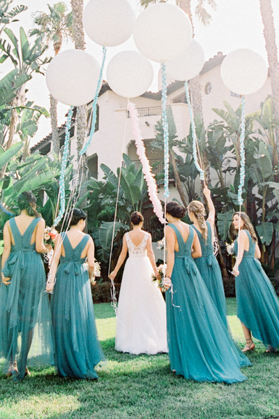 pleated-teal-hi-lo-bridesmaid-dresses-with-tulle-skirt-3