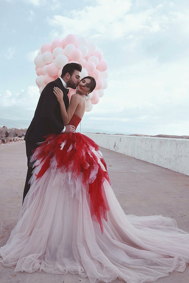 red&ivory-tulle-ball-gown-wedding-dresses-backless-vestido-de-noiva-1