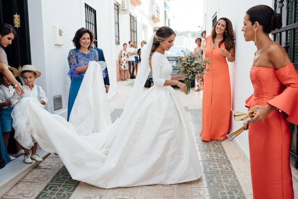 satin-cathedral-train-wedding-dresses-with-sleeves-3