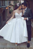 satin-short-white-bridal-dresses-with-beaded-lace-bodice