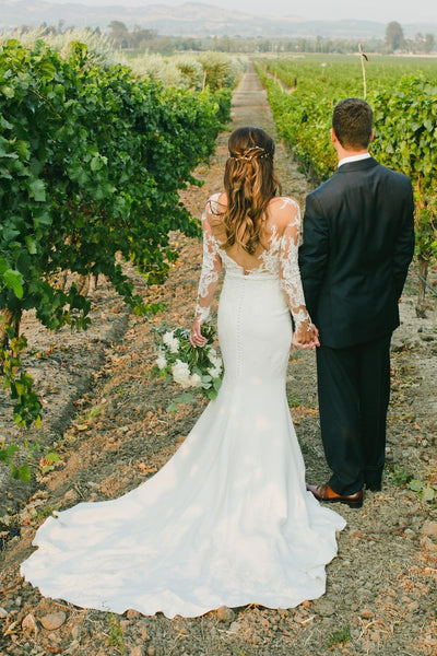 sheer-lace-long-sleeve-wedding-dress-with-simple-skirt-1