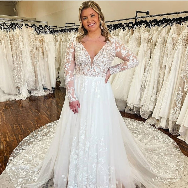 sheer-long-sleeves-wedding-gown-with-full-lace-train-1