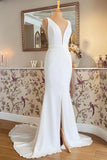 sleek-column-wedding-dress-with-draped-back
