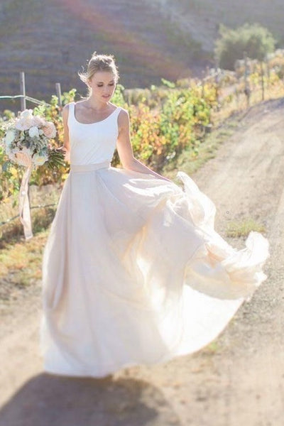 Wedding dresses online tank top style