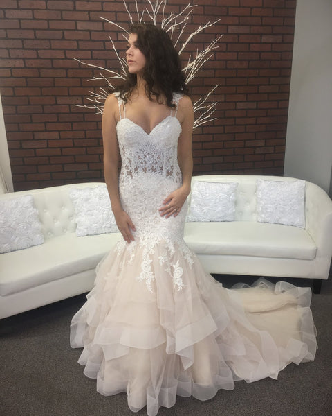 spaghetti-straps-lace-wedding-gown