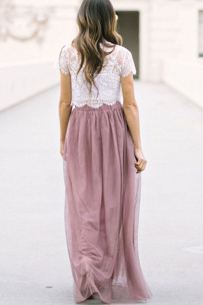 spaghetti-straps-tulle-long-bridesmaid-dress-with-lace-top-1