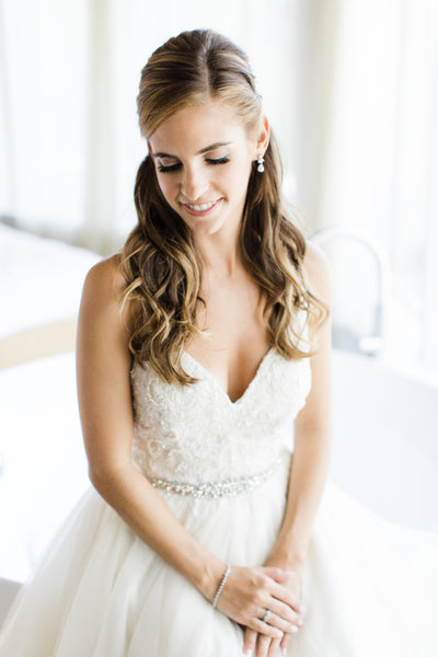 spaghetti-straps-v-neck-a-line-wedding-dress-with-crystals-belt-4