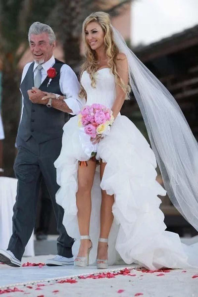 High and low wedding dresses online