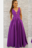 v-neckline-a-line-satin-purple-prom-long-dresses-with-pockets