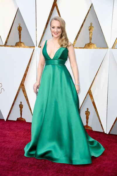 green-satin-dress-oscars-2018-red-carpet