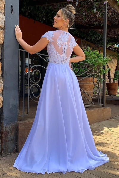 White chiffon wedding dress hotsell