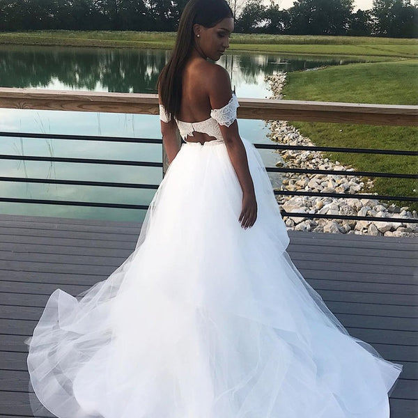 white-tulle-wedding-dresses-with-lace-off-the-shoulder-bodice-1