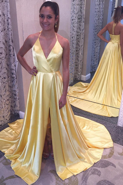 yellow-prom-dresses-with-high-thigh-slit