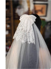 Lace Bow Finger Veil Retro Style