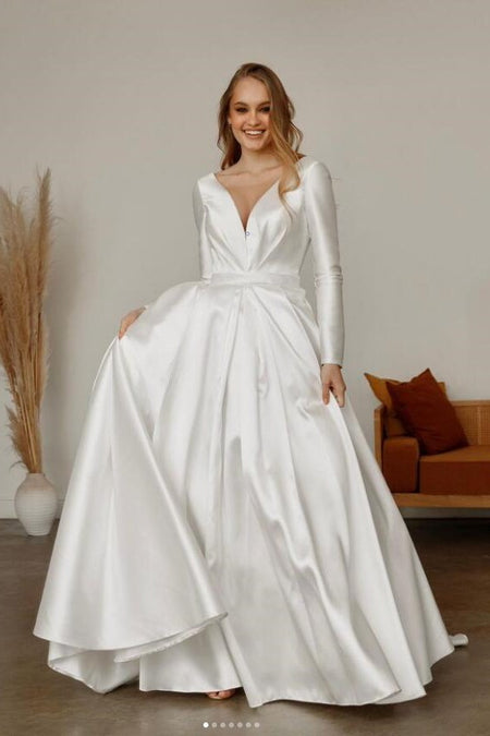 Simple Cathedral Length Tulle Wedding Veil