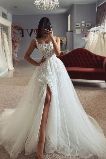 Simple Cathedral Length Tulle Wedding Veil