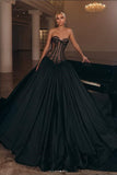 black-a-line-prom-gown-with-semi-sheer-lace-bodice