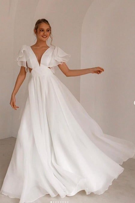 Simple Cathedral Length Tulle Wedding Veil