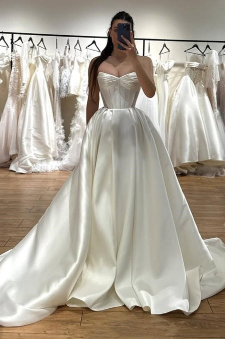 Simple Cathedral Length Tulle Wedding Veil